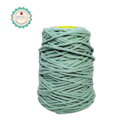 KATALOG - Benang Tali katun / tali macrame makrame warna warni 500 gr / 4mm