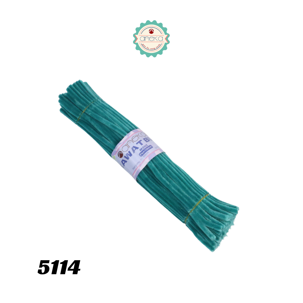 KATALOG - [Isi 100 PCS] Kawat Bulu Mini Mercy PREMIUM / Tangkai Chenille Pastel / Pipe Cleaner DIY Bouquet