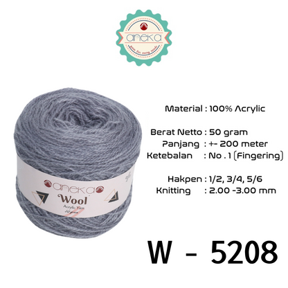 KATALOG - Benang Rajut Wool / Wol / Siet Yarn Vonel 30 dan 50 gram - PART 1