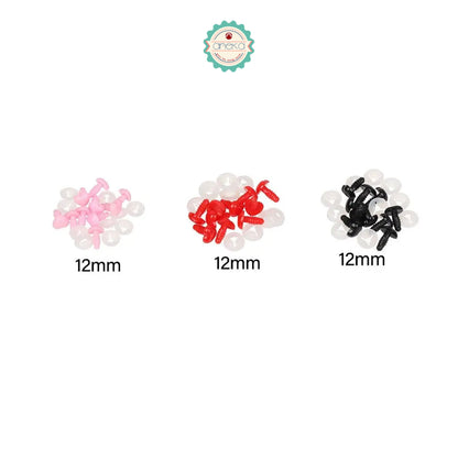 KATALOG - [5PCS] Hidung Boneka Tusuk Bentuk Love Plastik / Heart Shape Accessories Nose Toys Dolls Plastic DIY
