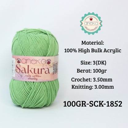 KATALOG - Benang Rajut Sakura Chunky 5 Ply 100gr / Crochet Knitting Yarn