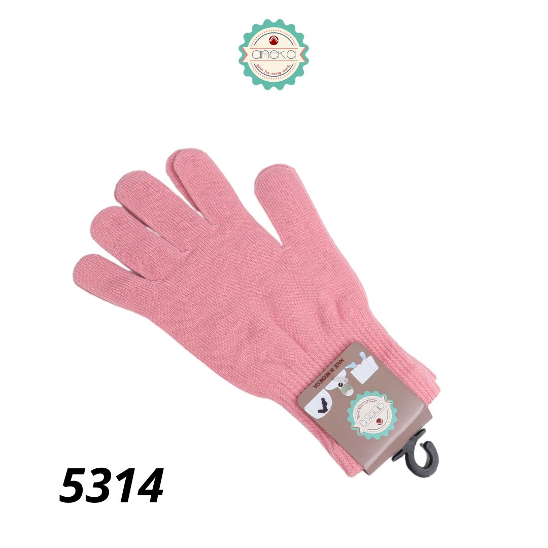 AnekaBenang - PLAIN MOTIF KNITTED GLOVES