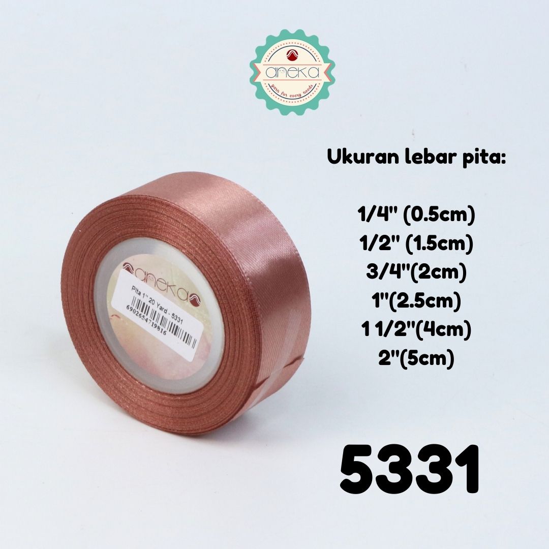 KATALOG - [20 Yard / Roll] Pita Satin 3/4" - 2 cm Per gulung / Satin Silk Ribbon - Part 2