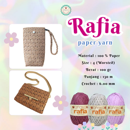 KATALOG - Benang Rajut Rafia / Raffia Paper Yarn