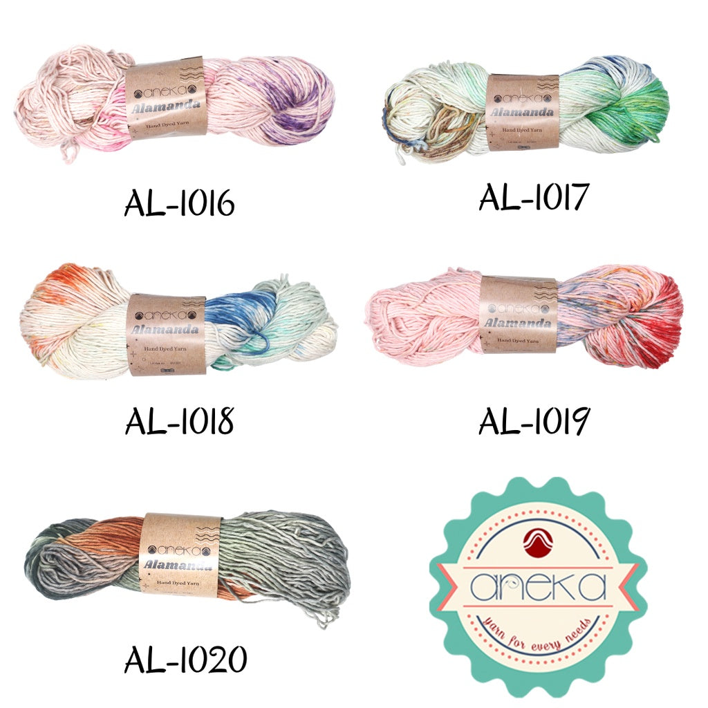 KATALOG - Benang Rajut Alamanda / Hand Dyed Yarn Cotton Yarn / Katun