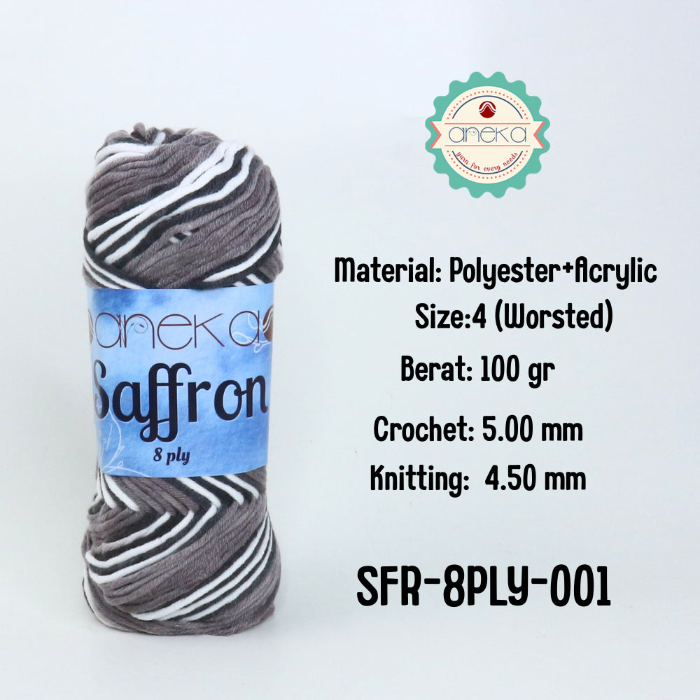 KATALOG - Benang Rajut Saffron 8 Ply / Crochet Knitting Yarn - Part 3