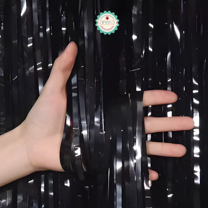 KATALOG - Tirai Metalik Foil Fringe Curtain / Party Backdrop / Background Rumbai Ulang Tahun