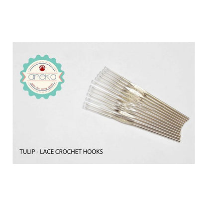 Hakpen - TULIP Steel Lace Silver Crochet Hooks / Ukuran Kecil - PCS