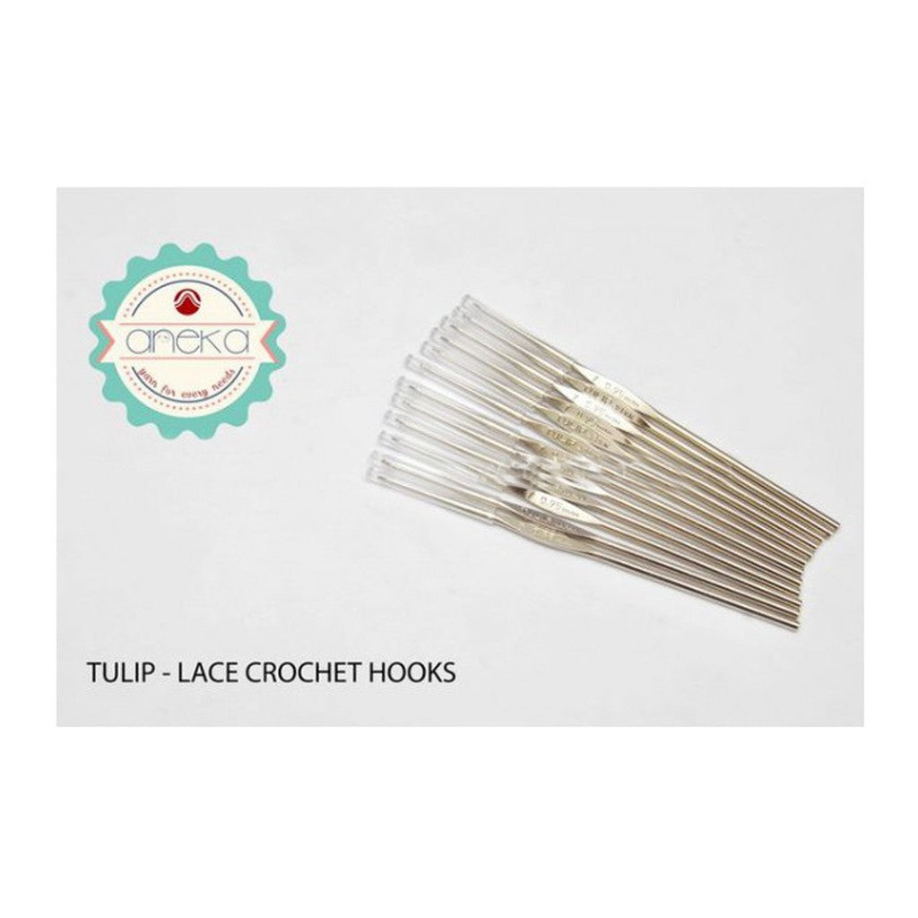 Hakpen - TULIP Steel Lace Silver Crochet Hooks / Ukuran Kecil - PCS