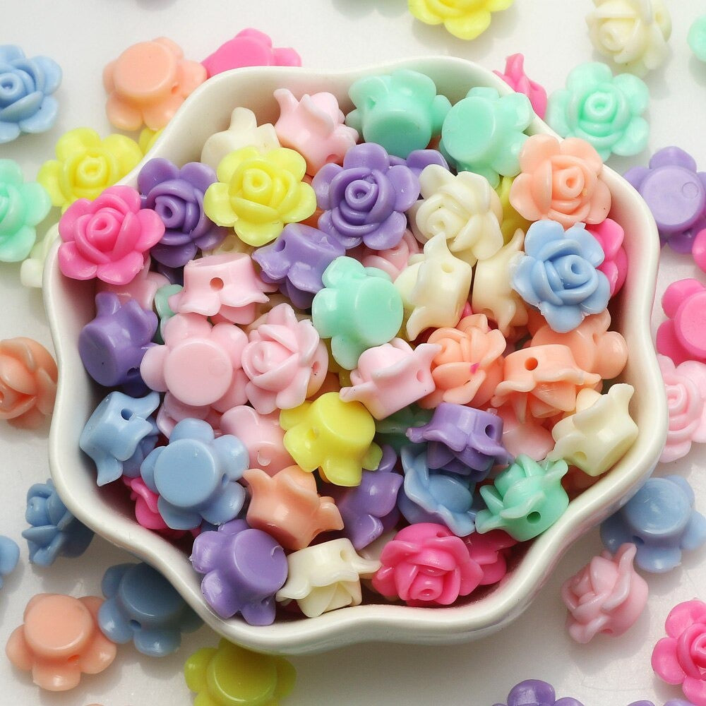 Mute Beads / DIY Craft Milk Pastel Motes - 20 GRAM