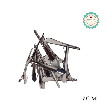 KATALOG - [10PCS] Peniti / Bros Mangkok / Jepit Buaya / Jepit Bebek Ukuran Kecil dan Besar