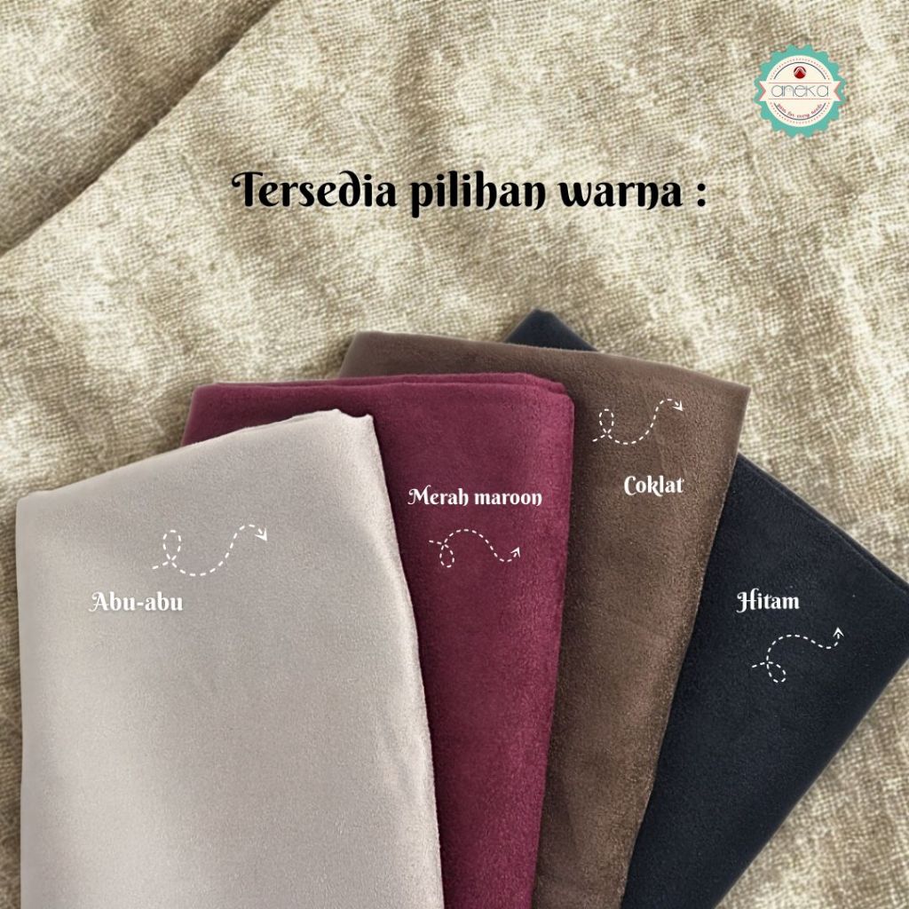 ANEKA - Kain Furing Bulu Bludru Tanpa Jahit / Perekat Praktis / Pelapis Tas Dompet DIY Craft
