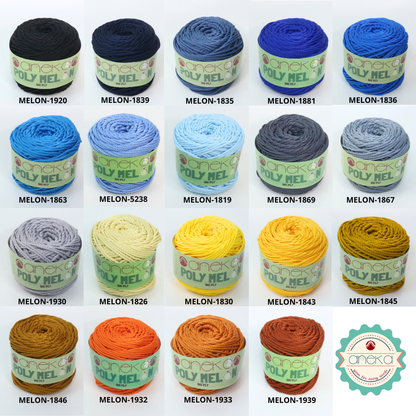 KATALOG - Benang Rajut Poly Melon Big Ply /  Polyester Crochet Knitting Yarn
