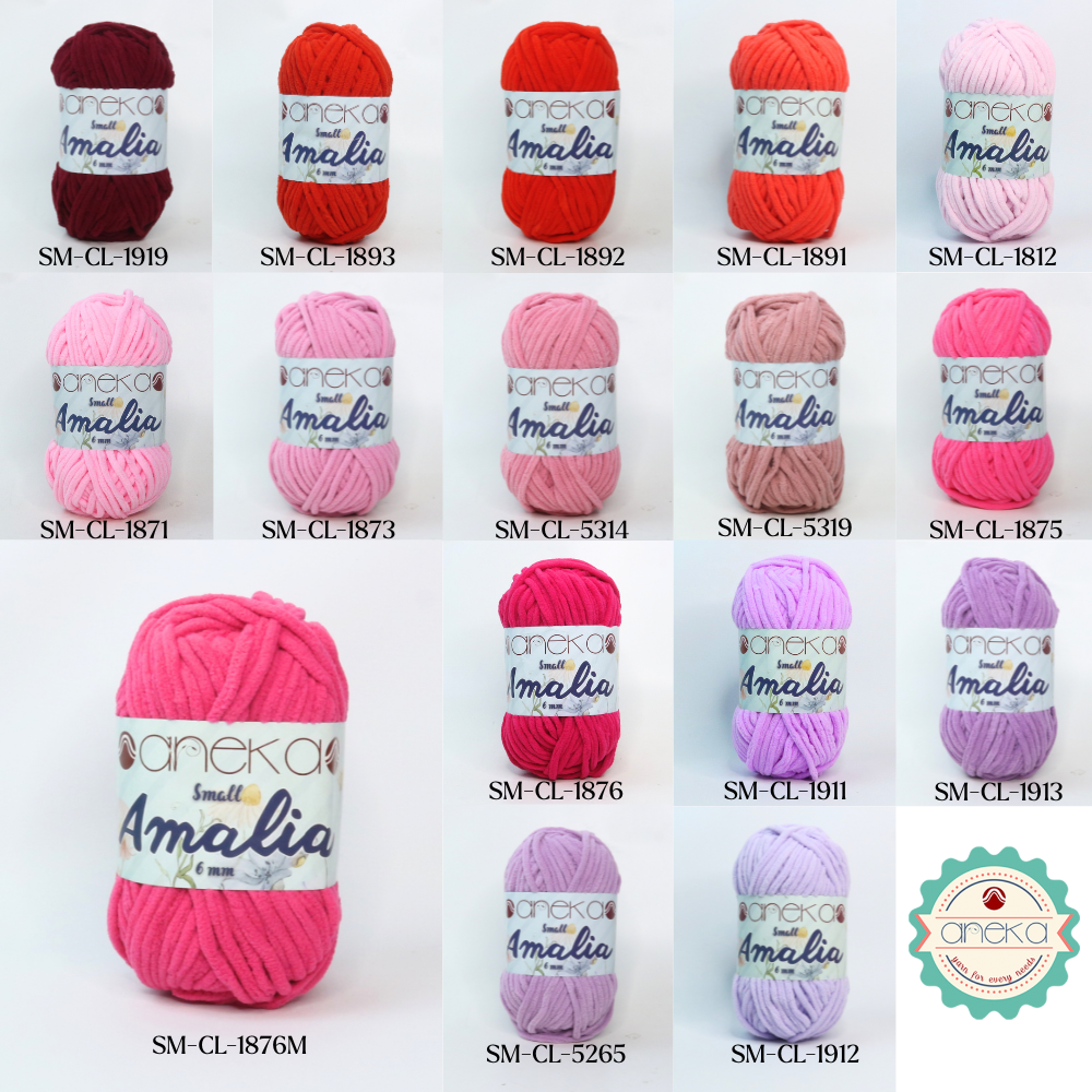 KATALOG - Benang Rajut Small Amalia / Chenille Crochet Knitting Yarn