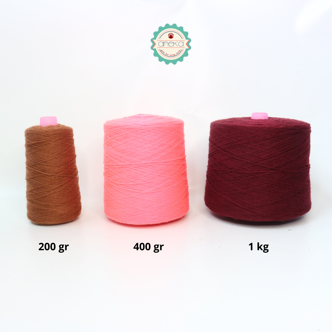 KATALOG -  Benang Rajut Wool Aneka Cones  / Wol / Siet Yarn / Tufting Rug / Karpet - Part 1