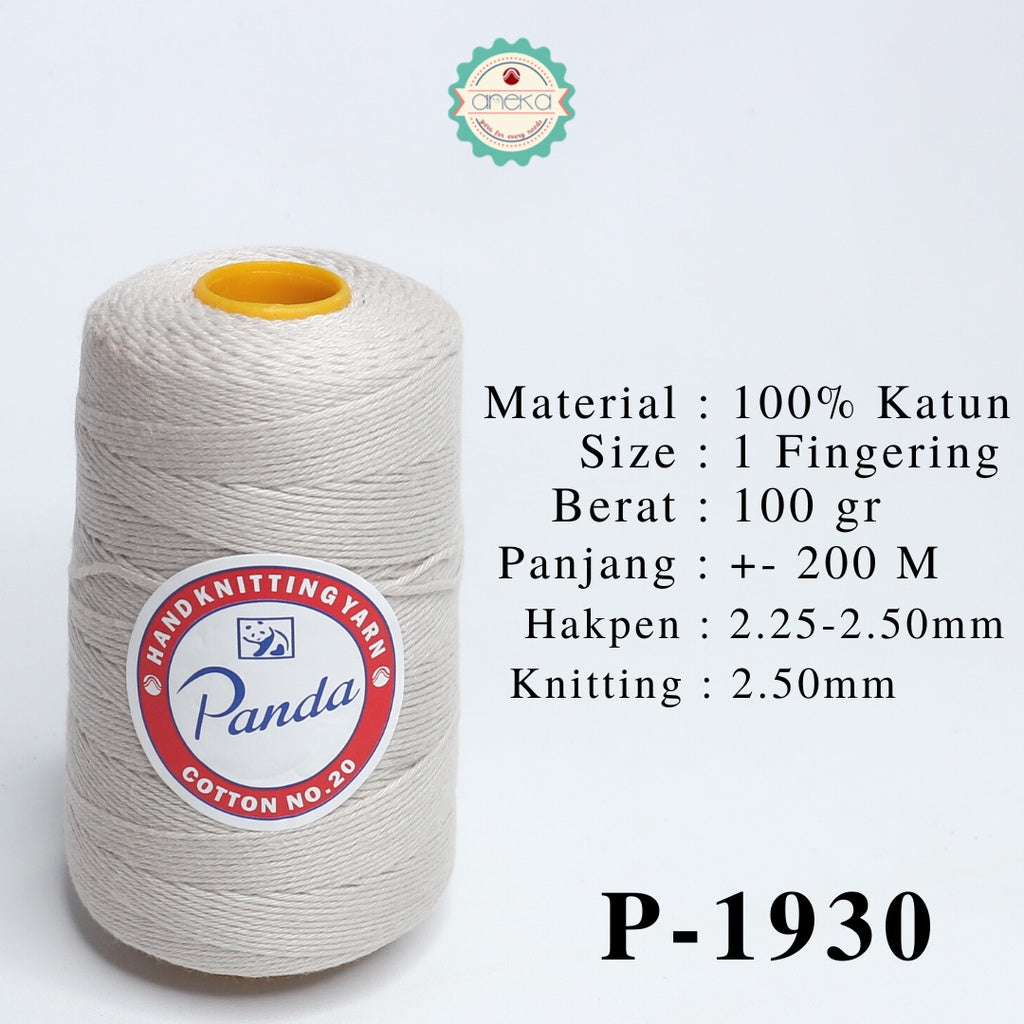 KATALOG - Benang Rajut Katun Panda / Cotton Yarn 1