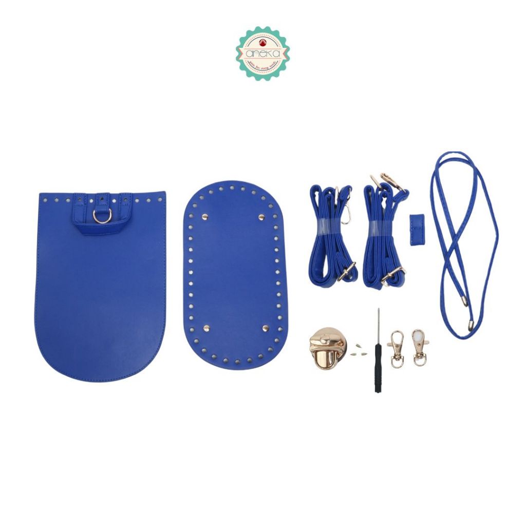 KATALOG - Kulit Tas Sintetis Kerajinan Aksesoris / PU Leather Handmade Handbag DIY Woven Bag Set with Hardware Accessories /Shoulder Strap for Women Backpack