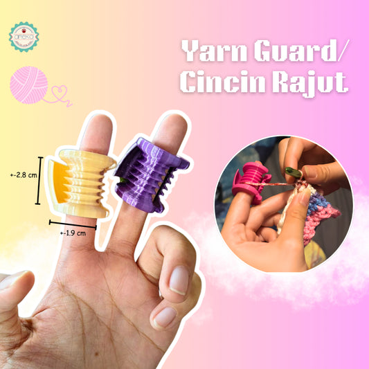 ANEKA - 3D Print Peralatan Rajut Cincin Rajut / Yarn Guard for Crochet