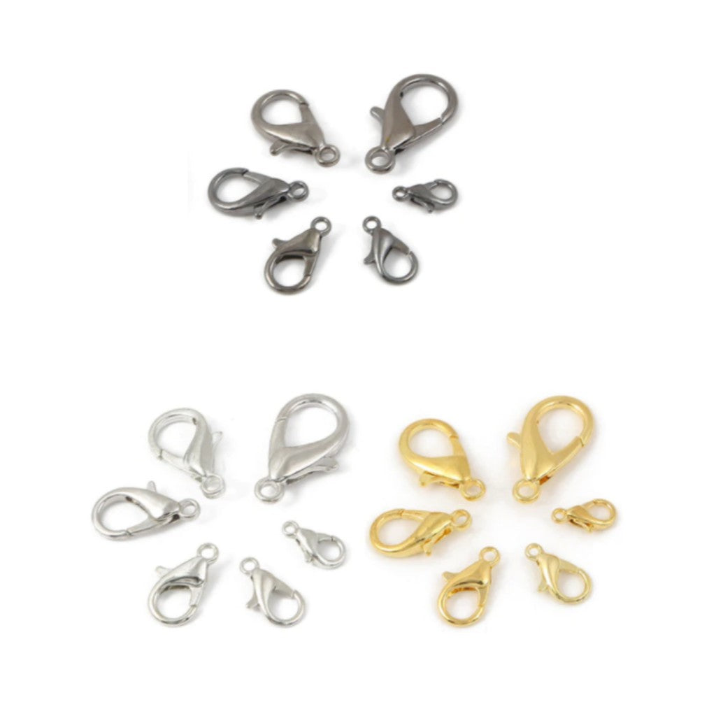 ANEKA - [12PCS] Kokot Udang / Pengkait strap masker/ mini lobster hook / Metal Clasp Connector / DIY Jewelry