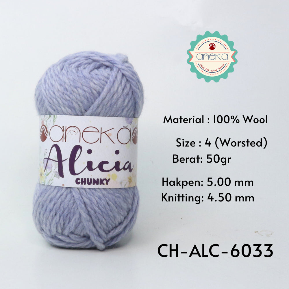 KATALOG - Benang Rajut Alicia Chunky / Wool / Wol Crochet Knitting Yarn