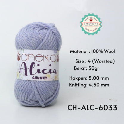 KATALOG - Benang Rajut Alicia Chunky / Wool / Wol Crochet Knitting Yarn