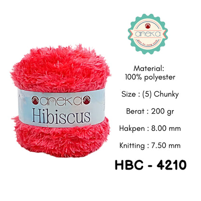 KATALOG - Benang Rajut Hibiscus / Eyelash Coral Mink Feather Crochet Knitting Yarn