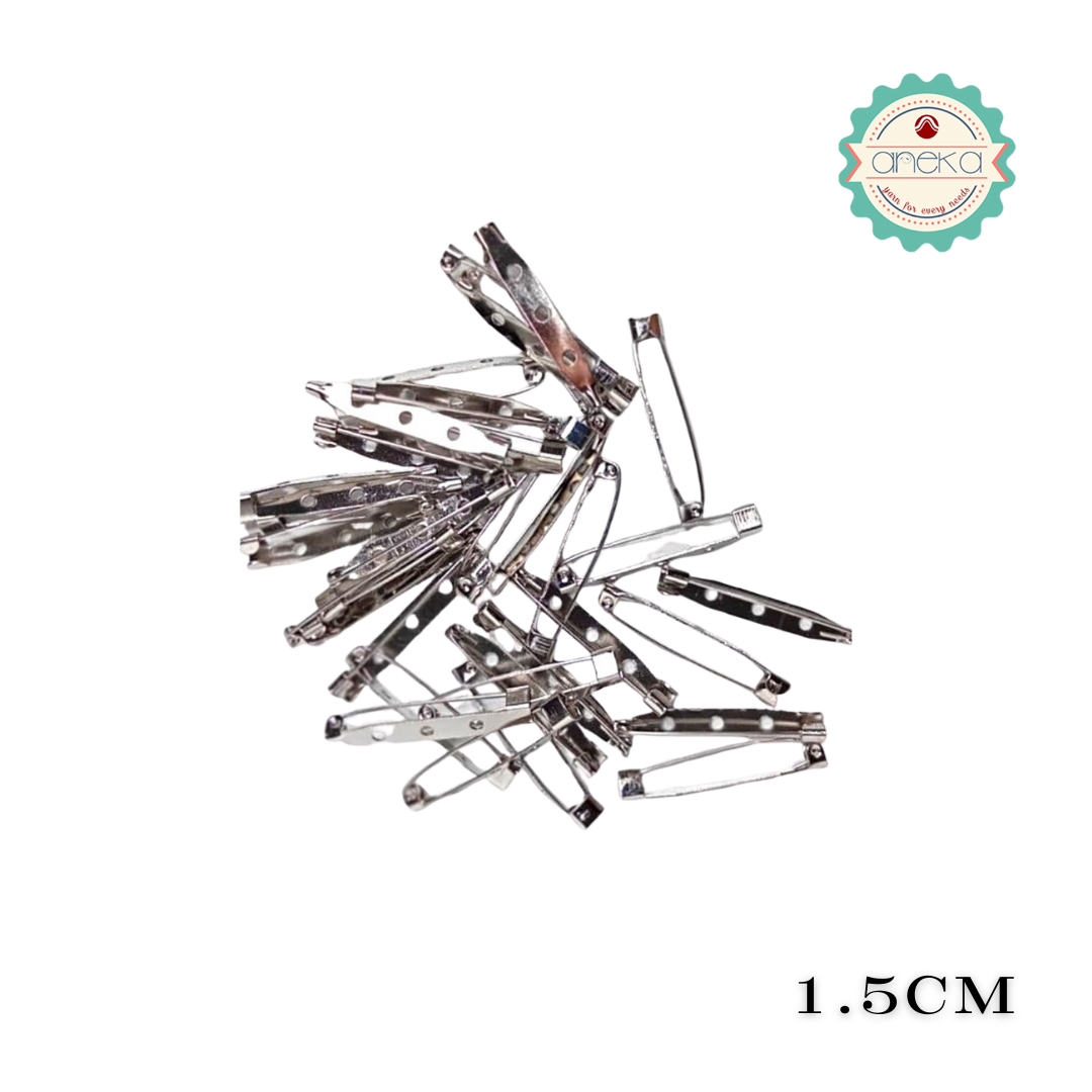 KATALOG - [10PCS] Peniti / Bros Mangkok / Jepit Buaya / Jepit Bebek Ukuran Kecil dan Besar