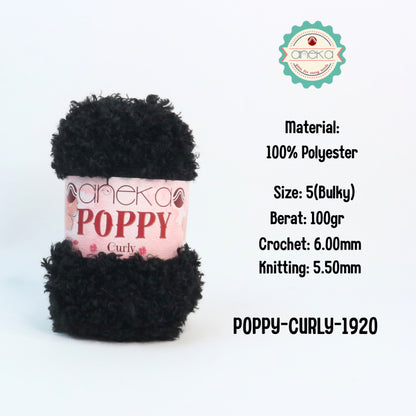 KATALOG - Benang Rajut Knitting Poppy Curly / Crochet Knitting Yarn