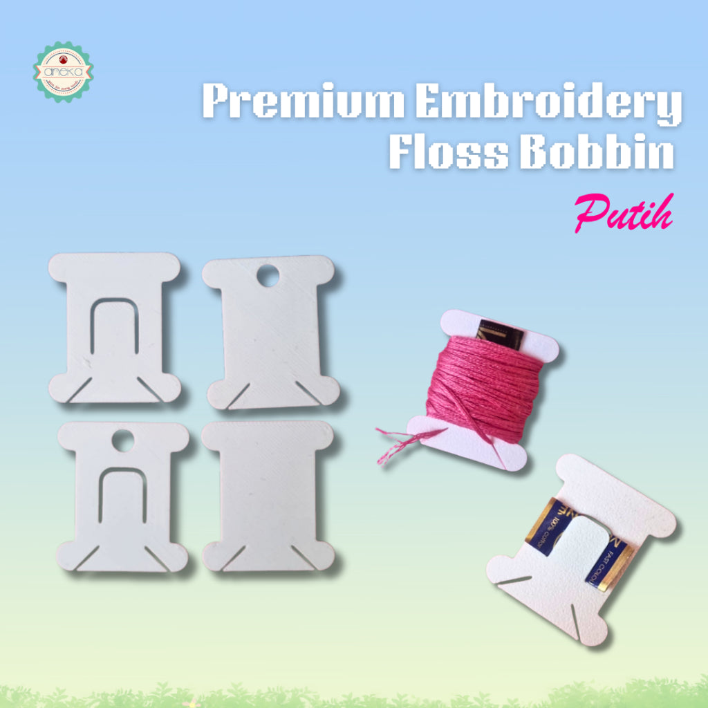ANEKA - [10PCS] 3D Print Bobbin Card / Papan Benang Jahit Rajut