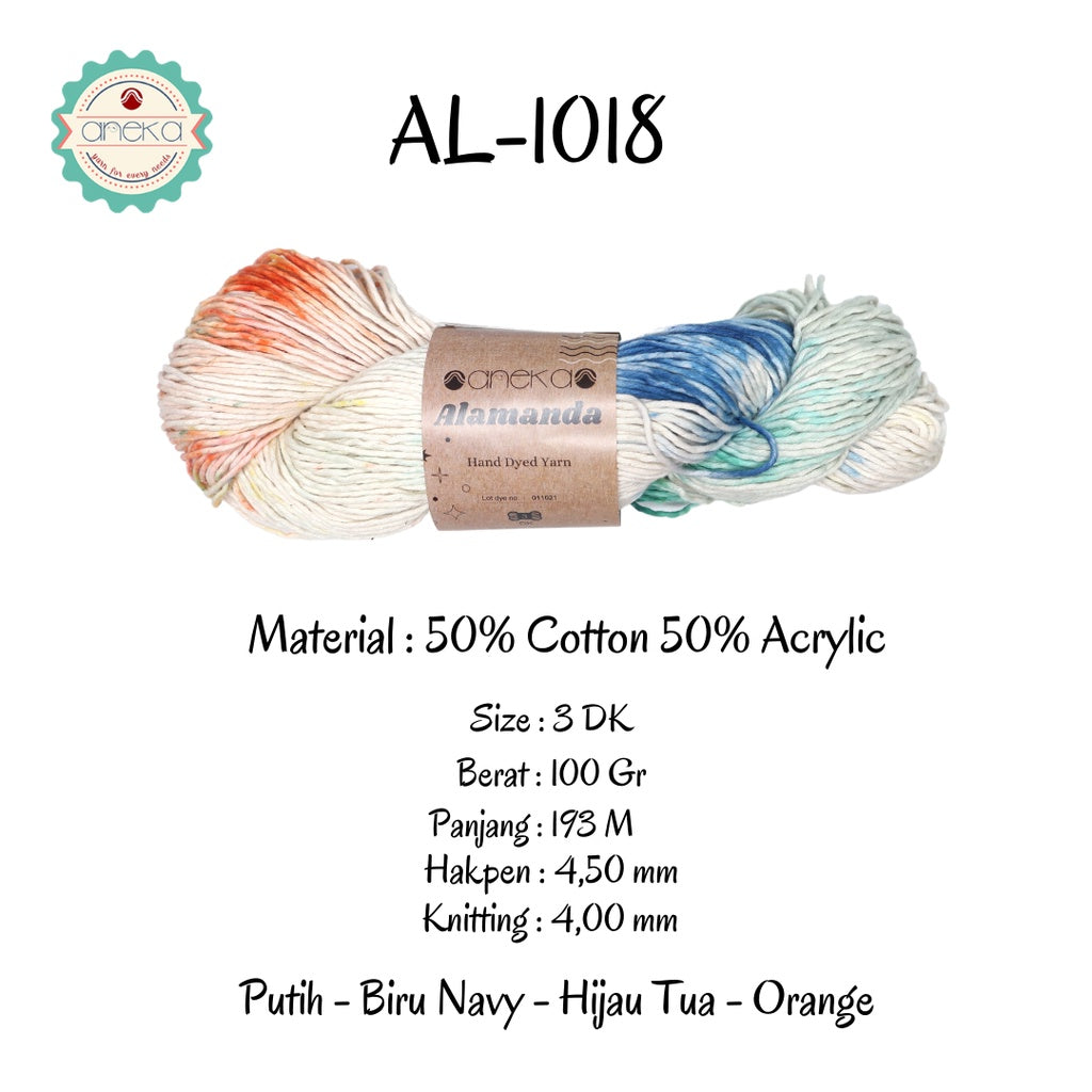 KATALOG - Benang Rajut Alamanda / Hand Dyed Yarn Cotton Yarn / Katun