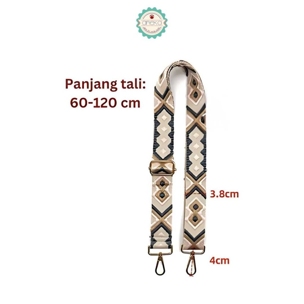 ANEKA - Tali Tas Motif Bahan Nilon / Shoulder / Sling  Bags / Crossbody /  Nylon Adjustable Extended Replacement