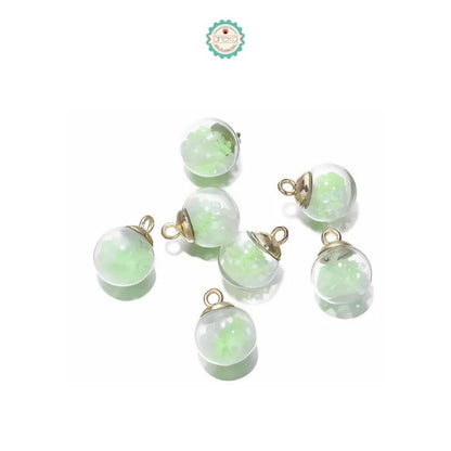 ANEKA - [5PCS] Charm Bola Kristal / Liontin / Pendant /  Luminous Transparent Glass Ball DIY Accesories