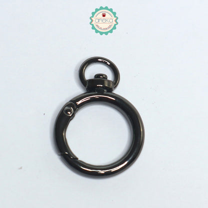 ANEKA - [2PCS] Kait Tas Buka Tutup Hitam / Silver / Emas
