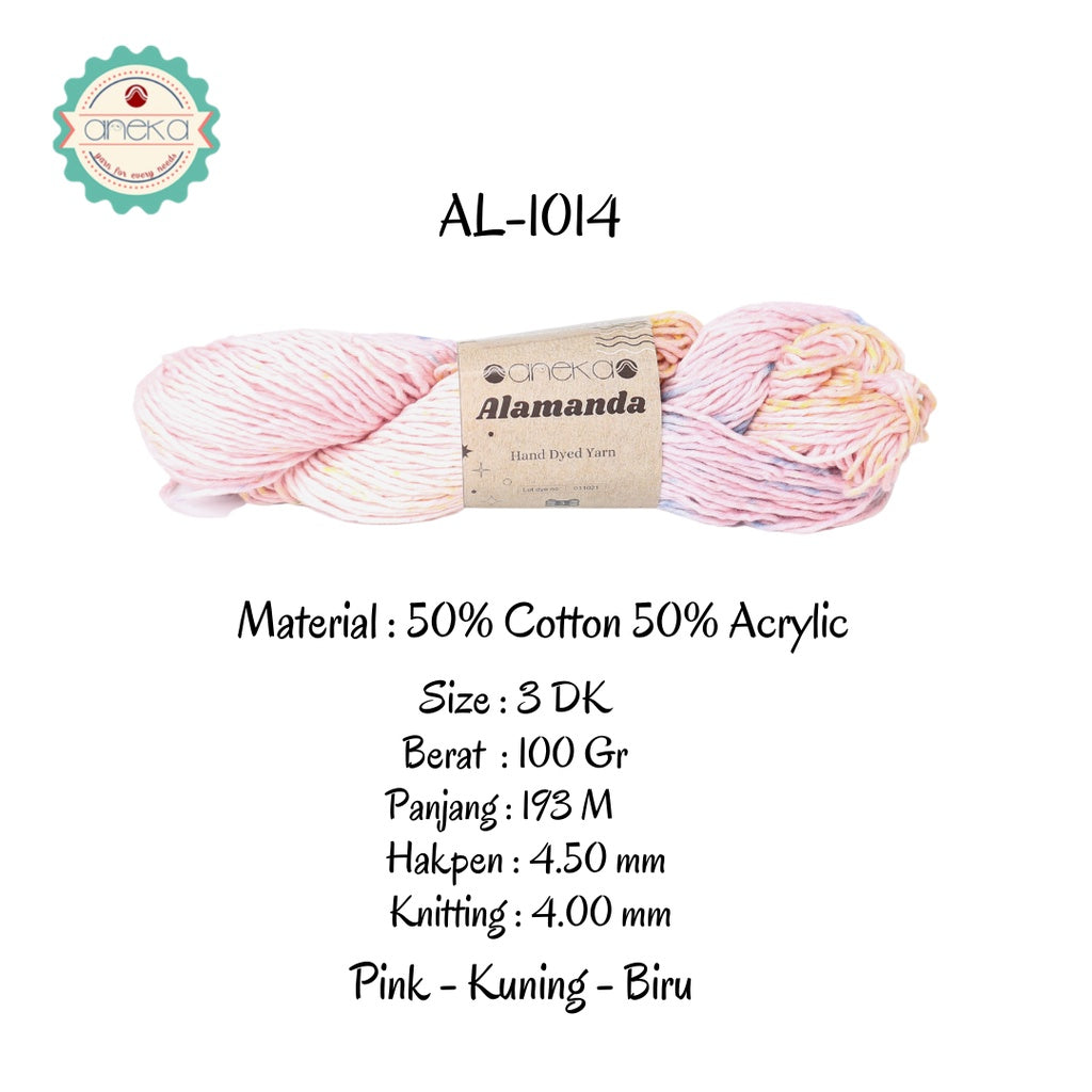 KATALOG - Benang Rajut Alamanda / Hand Dyed Yarn Cotton Yarn / Katun