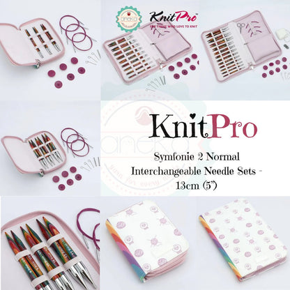 KNITPRO - Symfonie 2 Normal Interchangeable Needle Sets - 13cm (5”) / Alat Rajut Knitting