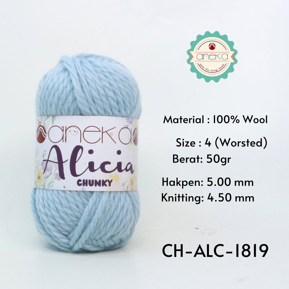 KATALOG - Benang Rajut Alicia Chunky / Wool / Wol Crochet Knitting Yarn
