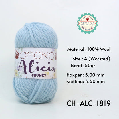 KATALOG - Benang Rajut Alicia Chunky / Wool / Wol Crochet Knitting Yarn