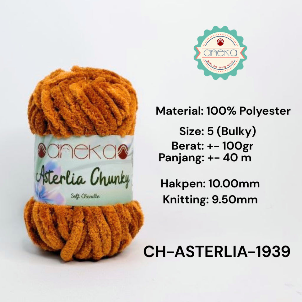 KATALOG - Benang Rajut Asterlia Chunky / Soft Chenille / Crochet Knitting Yarn