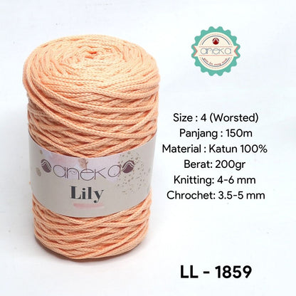 KATALOG - Benang Rajut Lily / Lili / Tambang / Macrame Cotton Rope Yarn