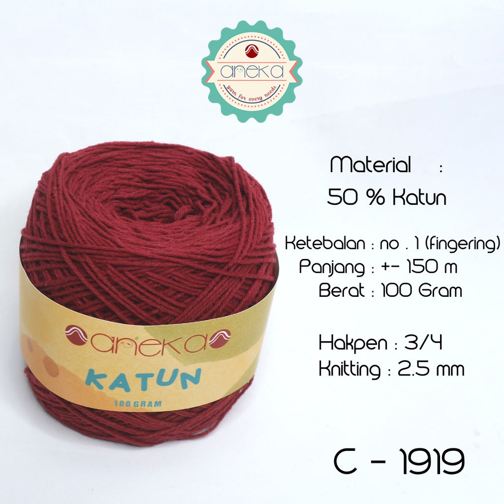 KATALOG - Benang Rajut Katun Polos Part 2