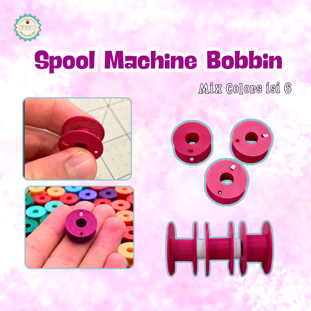ANEKA - [6 PCS] Spool Machine Bobbin Sewing Embroiderry  / Spul Mesin Jahit