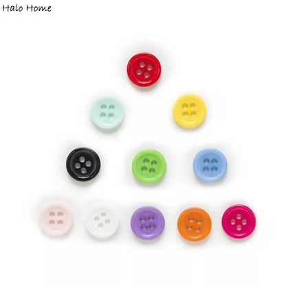 ANEKA - [5pcs] Kancing Jahit Resin Bulat