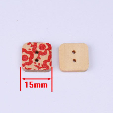 ANEKA - [5PCS] Kancing Kayu / Wooden Button Seri Natural