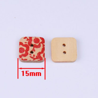 ANEKA - [5PCS] Kancing Kayu / Wooden Button Seri Natural