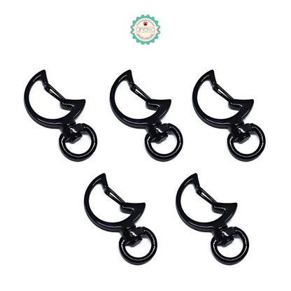 ANEKA - [5PCS] Kait Tas Bulan Sabit / Gantungan Kunci / Half Moon Bag Hook Trigger Clips Keychain Lobster Premium