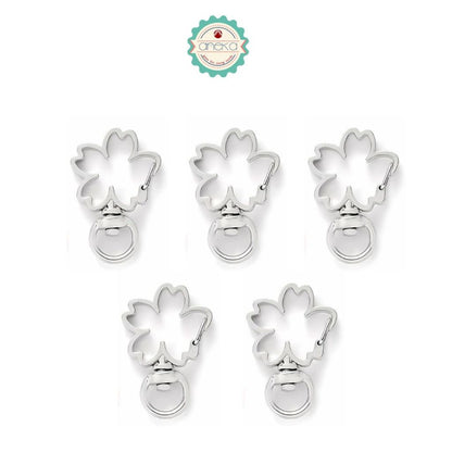 ANEKA - [5PCS] Kait Tas Sakura Warna / Gantungan Kunci / Hook Clasp Lobster Keychain Premium