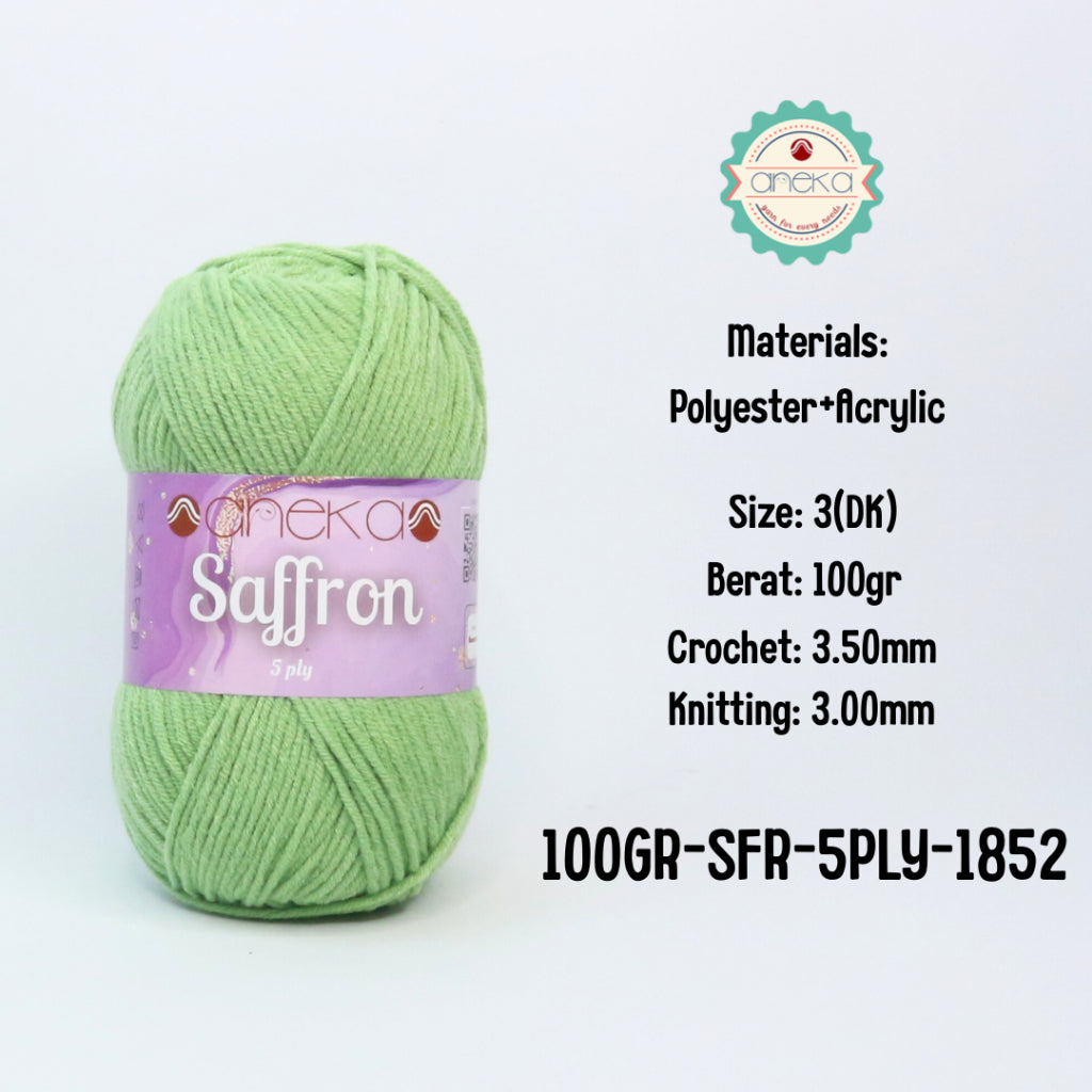 KATALOG - Benang Rajut Saffron 5 Ply 100gr / Crochet Knitting Yarn