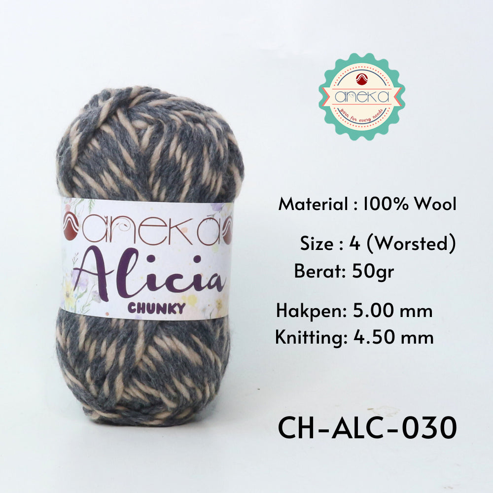 KATALOG - Benang Rajut Alicia Chunky / Wool / Wol Crochet Knitting Yarn