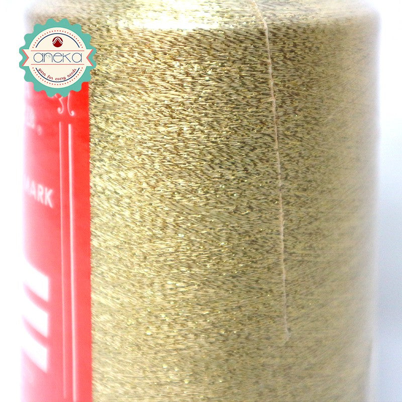 Benang Rajut Metalik Lumeya Emas Perak / Metallic Knitting Yarn Gold Silver