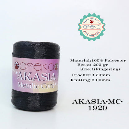 KATALOG - Benang Rajut Akasia Metalic Cord / Metalik / Crochet Knitting Yarn